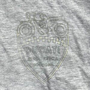 Ducati Mens Small Grey Vintage T-Shirt